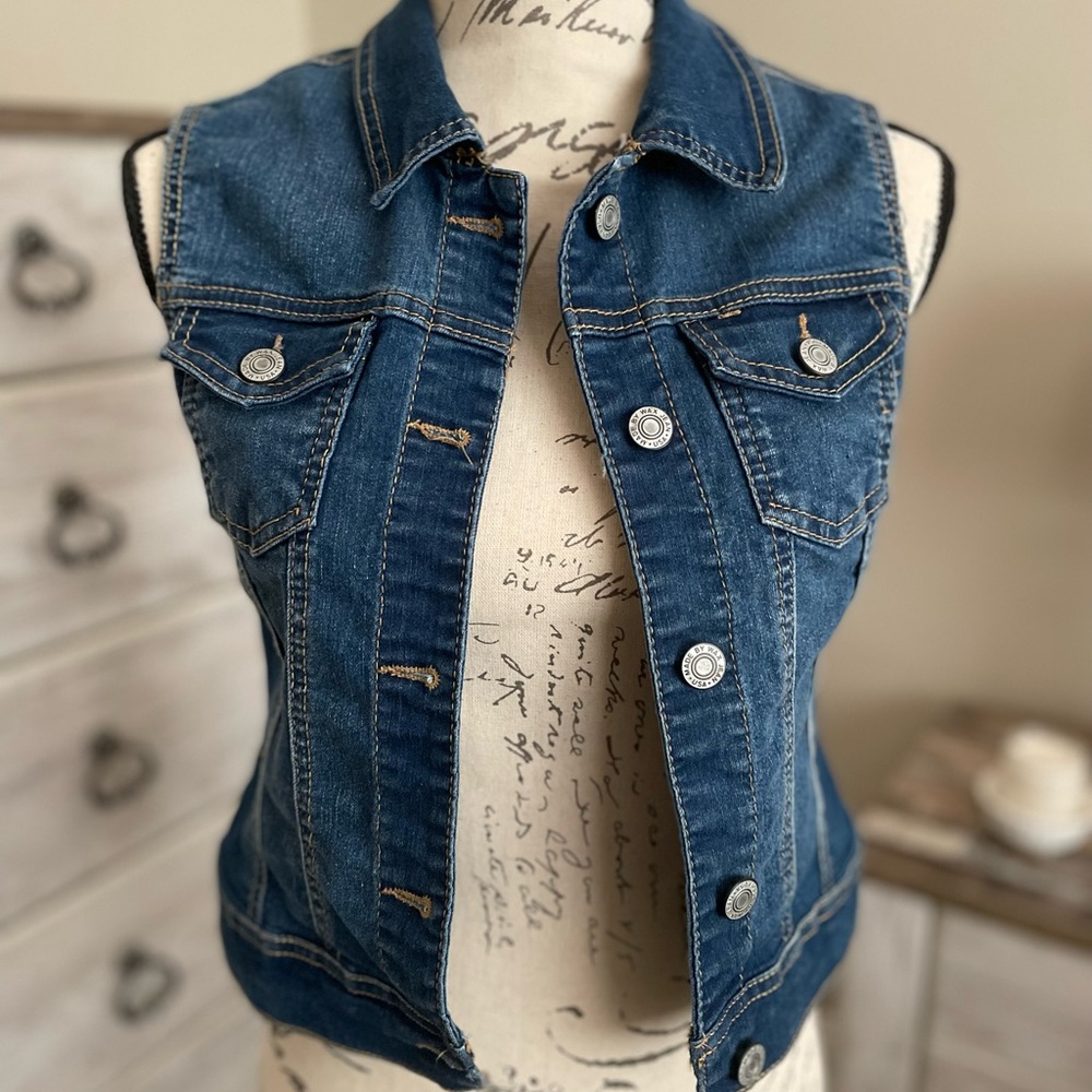 Denim Sleeveless Vest